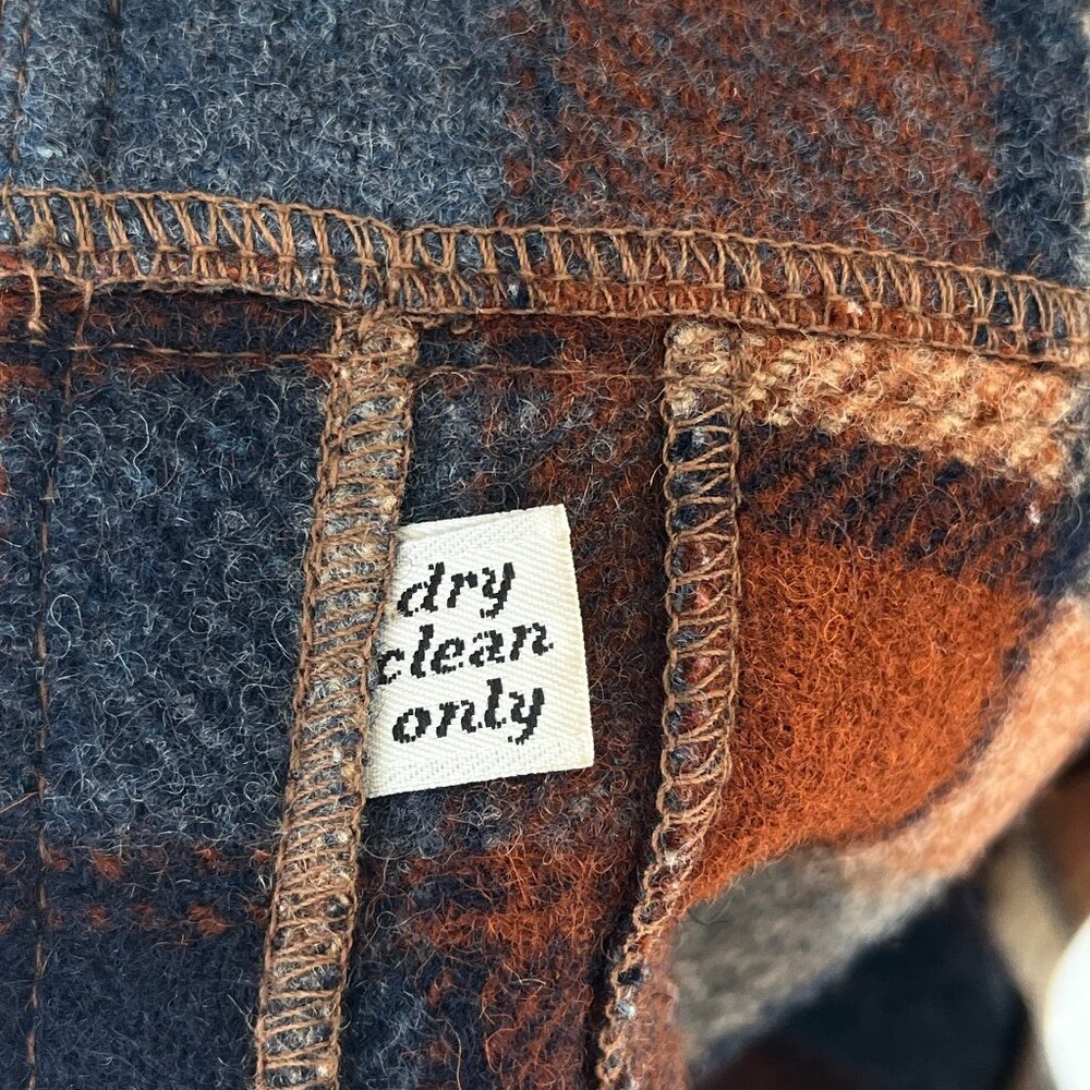 Pendleton Wool Plaid Coat Jacket Vintage Usa Medi… - image 8